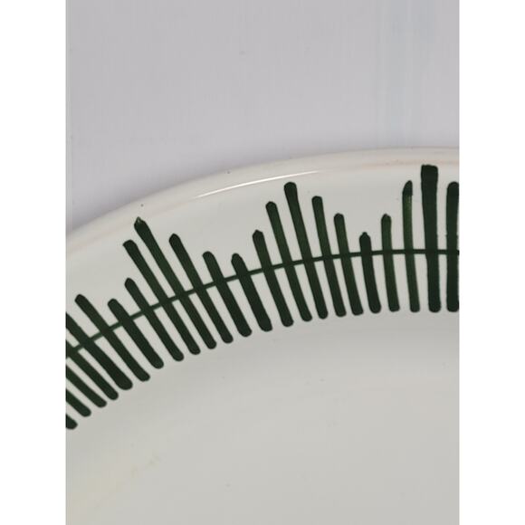 Vintage Alabaster Giardino Deruta Italy Charger Service Plate Topiary, Crazing - Picture 3 of 5